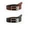 WE Fashion leren reversible riem bruin