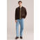 WE Fashion suede jasje donkerbruin