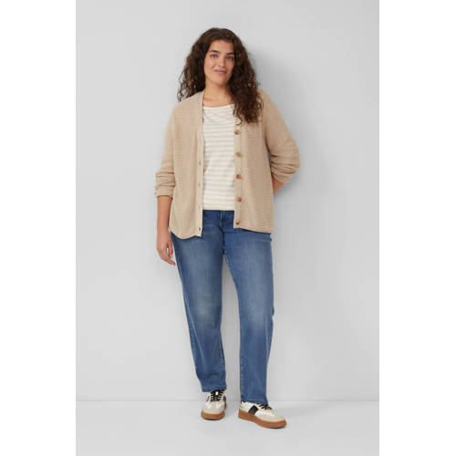 s.Oliver Curve gebreid vest beige afbeelding