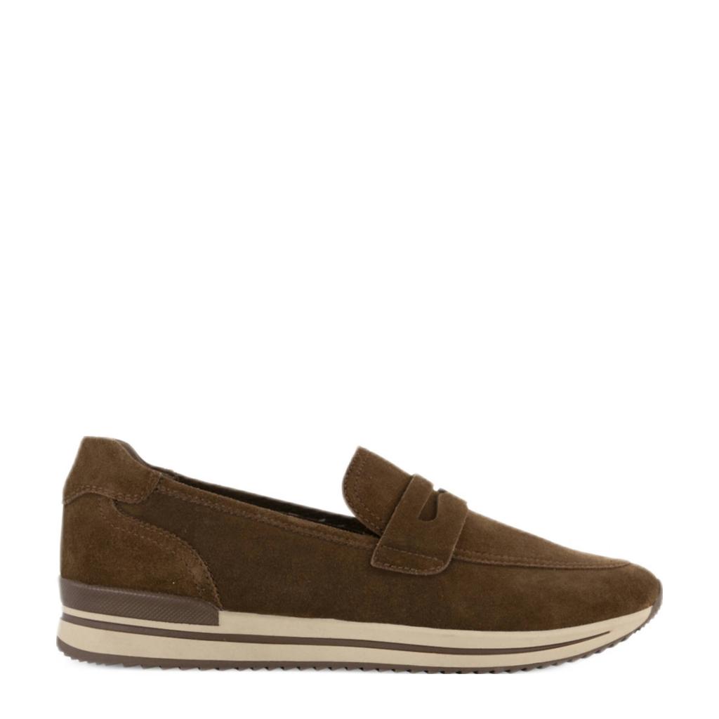 Bruine dames Medicus comfort suède loafers