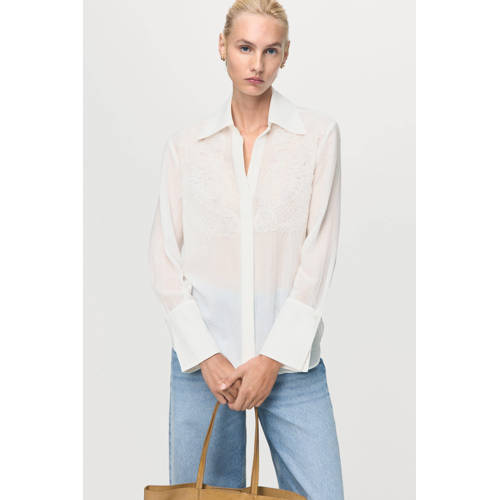 Mango blouse wit afbeelding