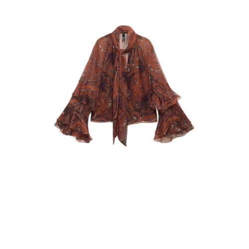Mango blouse met paisley print koper afbeelding