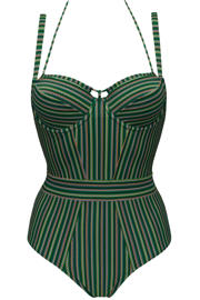 thumbnail: marlies dekkers badpak met beugel Holi Vintage donkergroen
