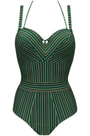 thumbnail: marlies dekkers badpak met beugel Holi Vintage donkergroen