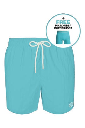 zwemshort + gratis boxershort turquoise