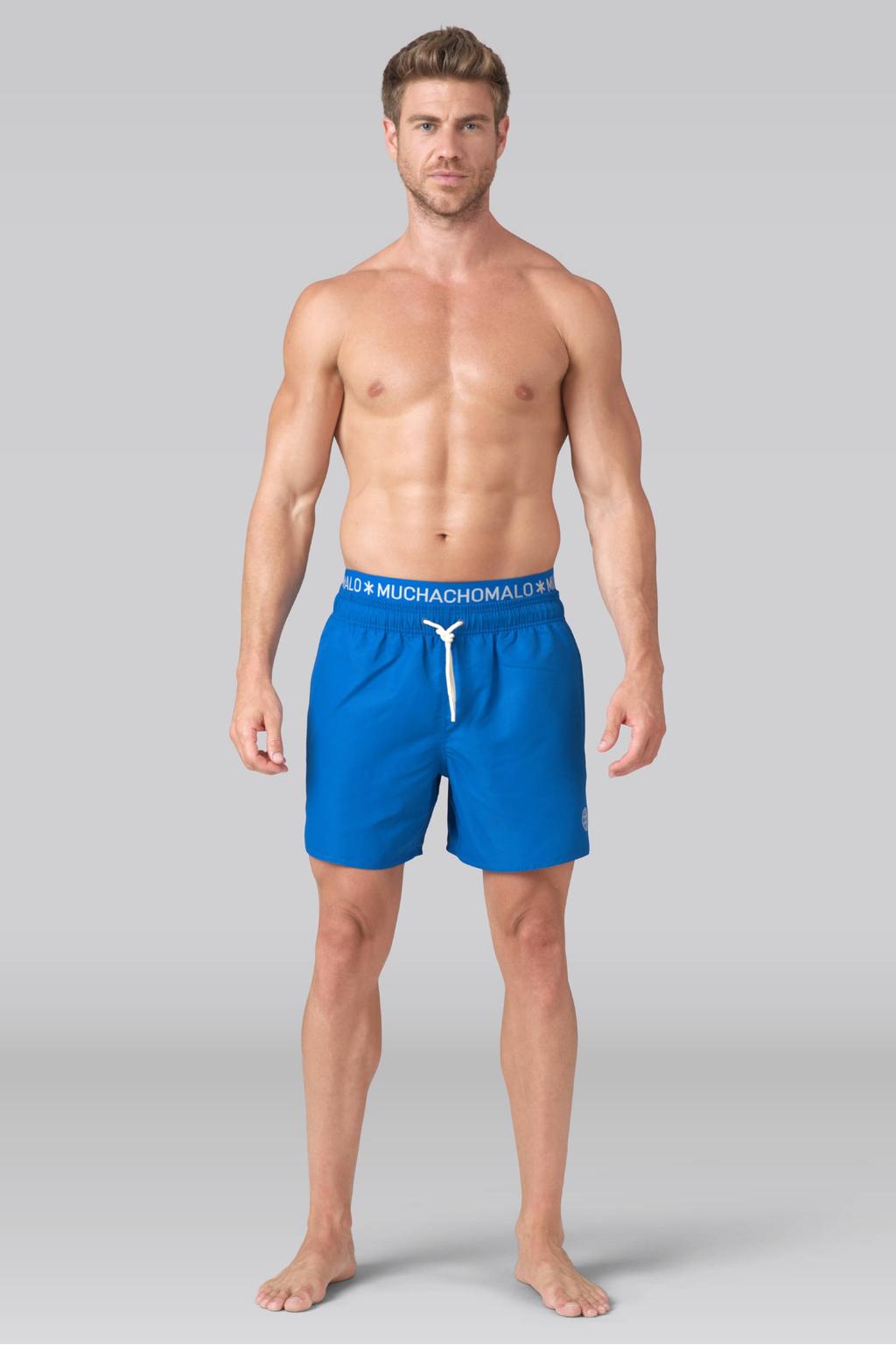 Muchachomalo zwemshort + gratis boxershort blauw