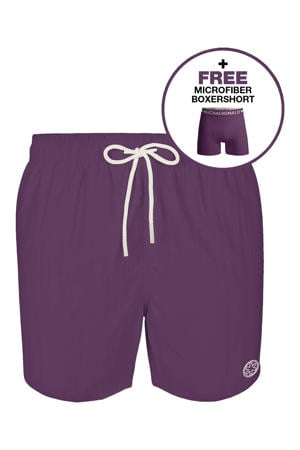 zwemshort + gratis boxershort paars