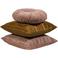 WOOOD Feis kussenset Velvet roze/naturel (set van 3) (45x45x10 cm)