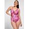 ten Cate Swim Tweka badpak roze/oranje/ecru
