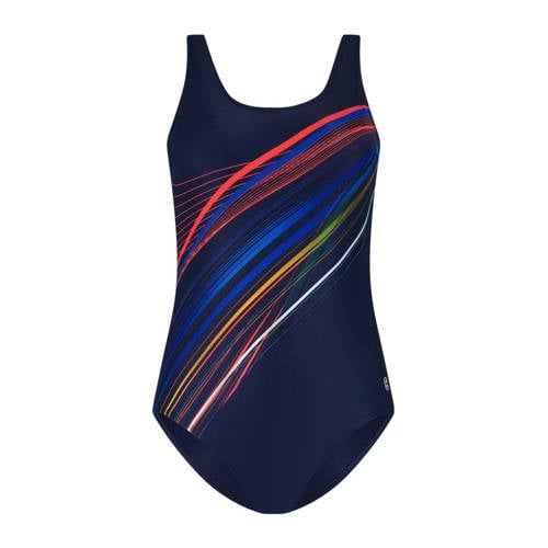ten Cate Swim Tweka badpak donkerblauw/multi afbeelding
