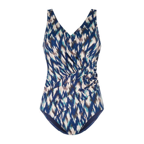 ten Cate Swim Tweka badpak blauw/ecru/turquoise afbeelding