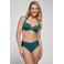 ten Cate Beach TC WOW voorgevormde halter bikinitop met lurex donkergroen