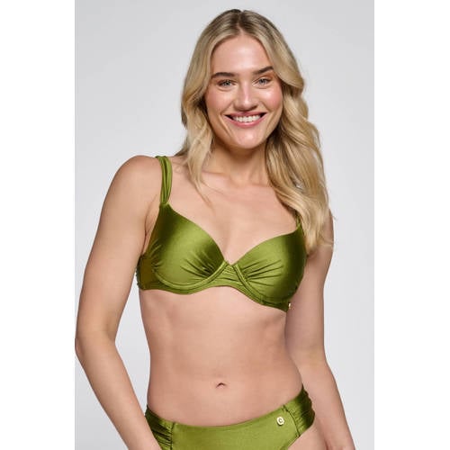 ten Cate Beach TC WOW voorgevormde push-up bikinitop groen afbeelding
