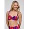 ten Cate Beach TC WOW voorgevormde strapless bandeau bikinitop paars/rood