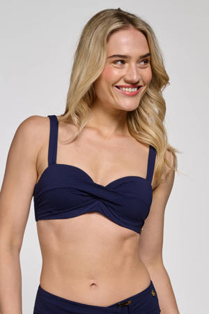 voorgevormde beugel bikinitop donkerblauw