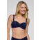 ten Cate Beach TC WOW voorgevormde strapless bandeau bikinitop donkerblauw