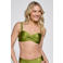 ten Cate Beach TC WOW voorgevormde strapless bandeau bikinitop groen