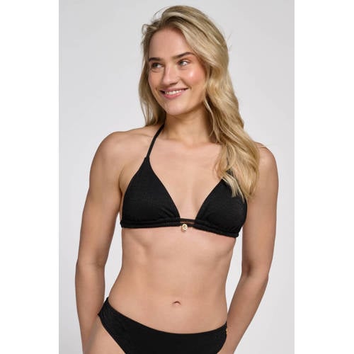 ten Cate Beach TC WOW voorgevormde triangel bikinitop zwart afbeelding