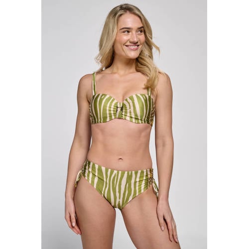 ten Cate Beach TC WOW bikinislip groen/ecru afbeelding