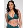 ten Cate Beach TC WOW voorgevormde push-up bikinitop met lurex donkergroen