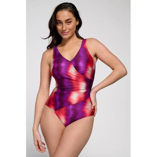 ten Cate Beach TC WOW badpak paars/rood afbeelding