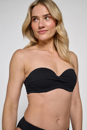 voorgevormde beugel bikinitop zwart