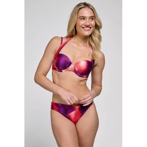 ten Cate Beach TC WOW voorgevormde beugel bikinitop paars/rood afbeelding