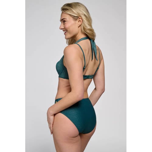 ten Cate Beach TC WOW bikinislip met lurex donkergroen afbeelding
