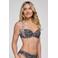 ten Cate Beach TC WOW voorgevormde halter bikinitop zwart/ecru