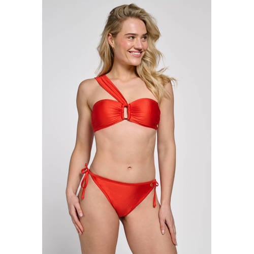ten Cate Beach TC WOW voorgevormde strapless bandeau bikinitop rood afbeelding