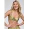 ten Cate Beach TC WOW voorgevormde strapless bandeau bikinitop groen/ecru