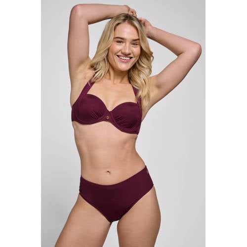ten Cate Beach TC WOW voorgevormde beugel bikinitop donkerrood afbeelding