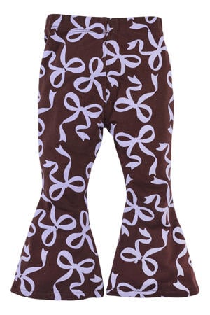 flared broek Sevim bruin/paars