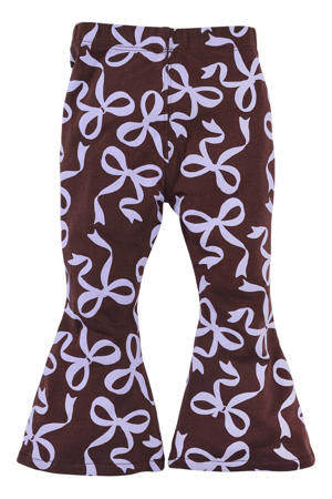 flared broek Sevim bruin/paars