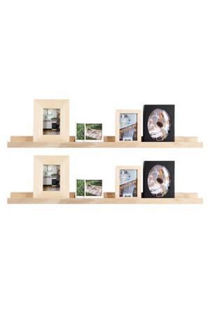 fotolijstplank blank eiken (set van 2) (6x100x10 cm)