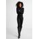 Anytime jersey top met gedrapeerd detail zwart