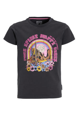 regular T-shirt Riley antraciet