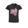 Me & My Monkey regular T-shirt Chloe antraciet met glitter