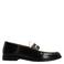 Manfield leren loafers zwart/wit