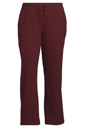 wide leg broek bordeauxrood