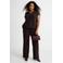 GREAT LOOKS wide leg broek donkerbruin