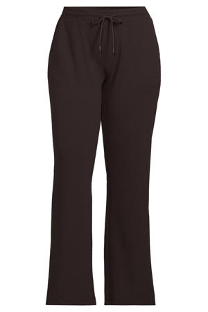 wide leg broek donkerbruin