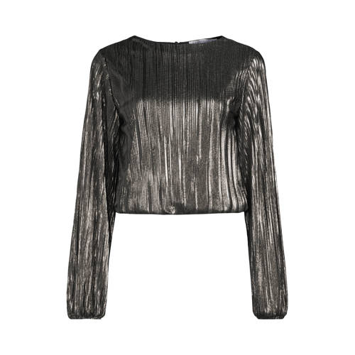 anytime plisse top zilver afbeelding