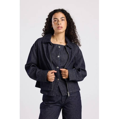America Today denim spijkerjas dark blue denim afbeelding