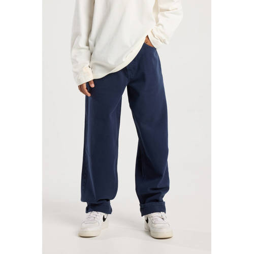 America Today waist straight leg jeans dark blue denim afbeelding