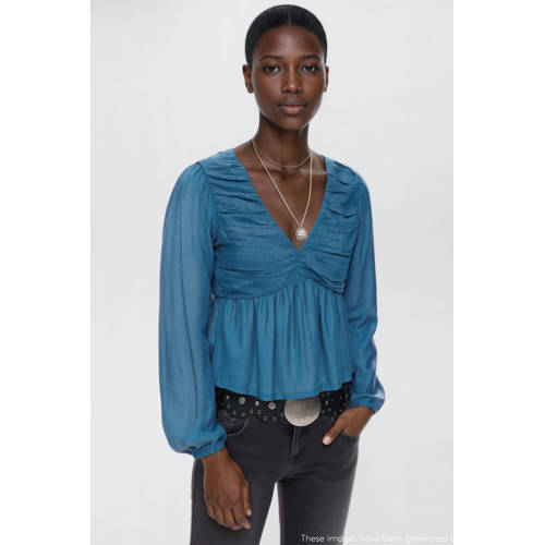 MANGO TEEN blousetop blauw afbeelding