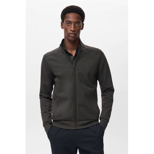 Mango Man sweatvest donkergroen afbeelding