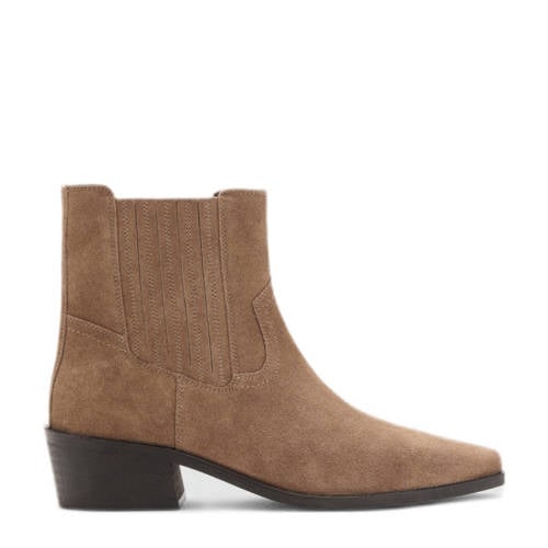 MANGO TEEN suède cowboylaarzen camel afbeelding