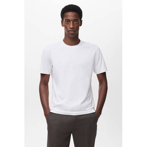 Mango Man slim T-shirt wit afbeelding