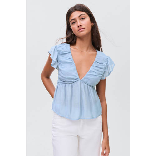 MANGO TEEN blousetop lichtblauw afbeelding